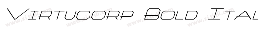 Virtucorp Bold Itali字体转换